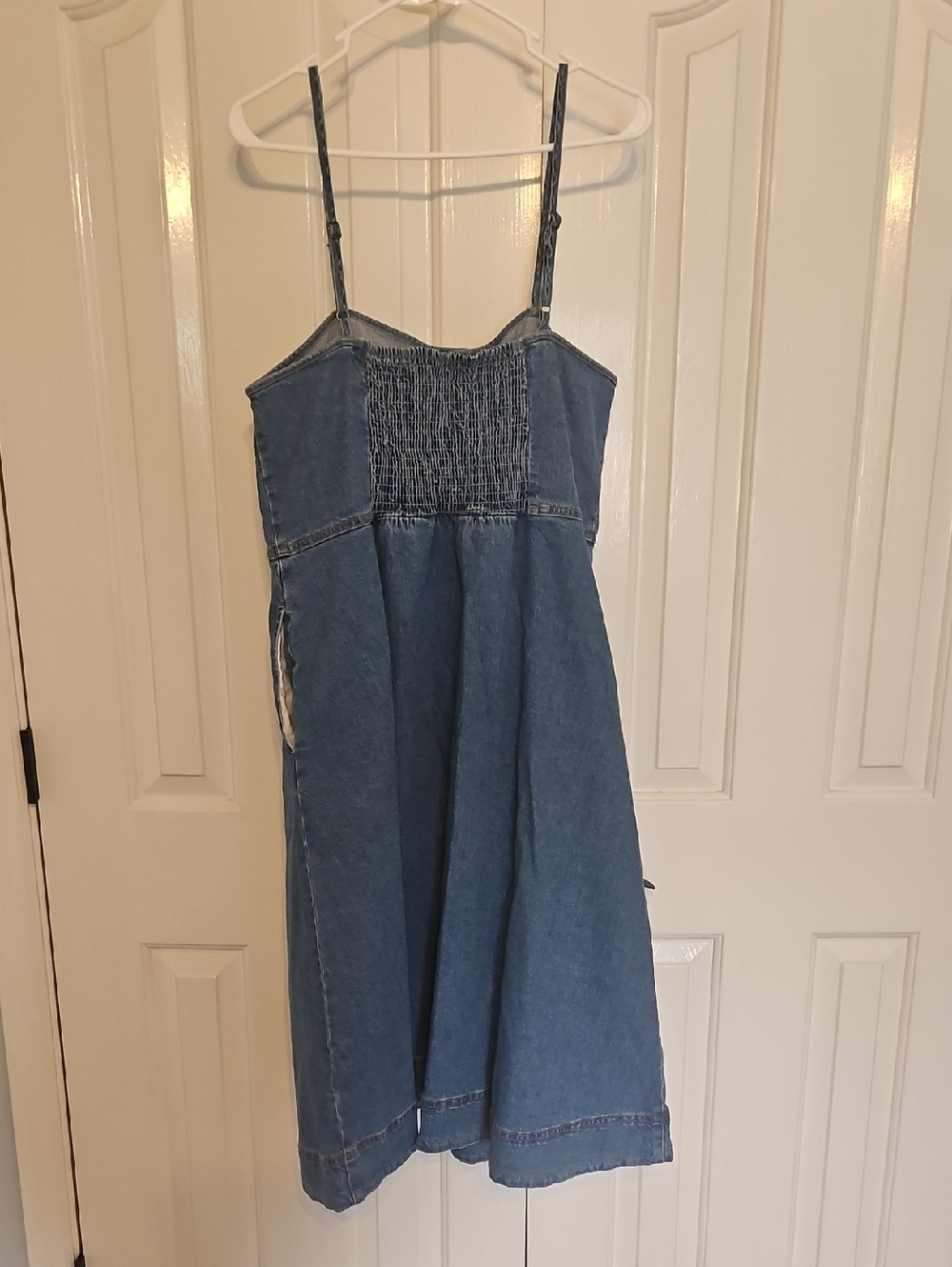NWOT Universal Thread Blue Denim Button-Front Midi Dress - Picture 7 of 12